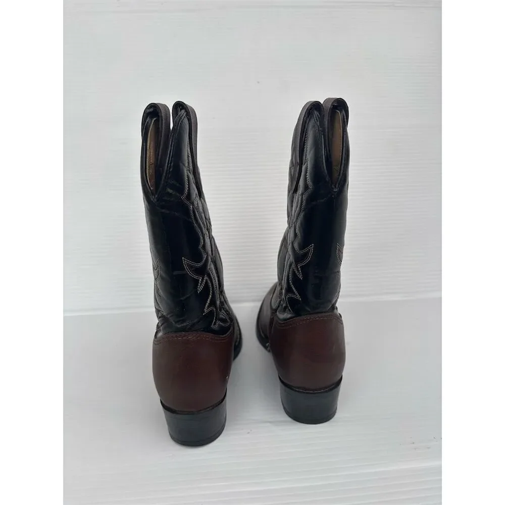 Laredo Express‎ Rider Cowboy Boots Unisex Size 4 Multicolor Western